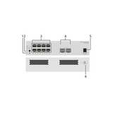 Huawei S210-8p2j (8*10/100/1000base-T Ports (128w Poe+), 2*2.5ge Sfp Ports, With 1*220 V Ac Power Adapter, Fanless)