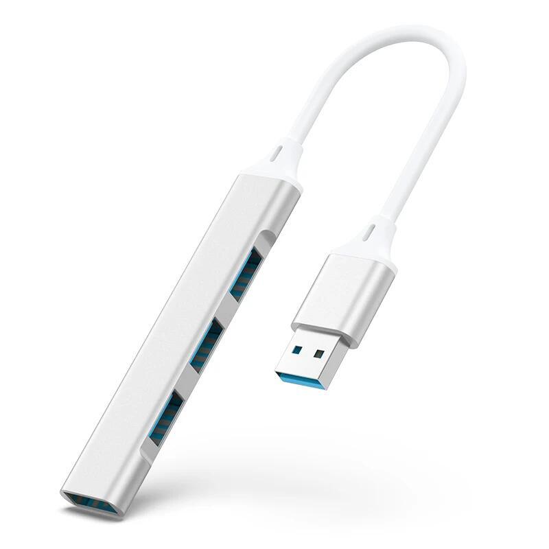 Hub 4 Puertos Usb 3.0 A 4x Usb 3.0 De Alta Velocidad Plata