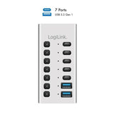 Hub 7xusb-A/C Z Przelacznikiem On/Off
