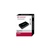 Hub Transcend Hub3k 4ptos Usb3.0 Negro+Adaptador De Pared 5000 Mbit/S