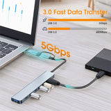 Hub Usb-C Multipuerto 7 En 1 Con 5 X Usb 3,0/2.0 , 2 X Usbc Pd 60w