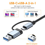 Hub Usb-C Multipuerto 7 En 1 Con 5 X Usb 3,0/2.0 , 2 X Usbc Pd 60w