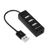 Hub Usb Phoenix 4 Puertos Usb - Usb 2.0 - Negro