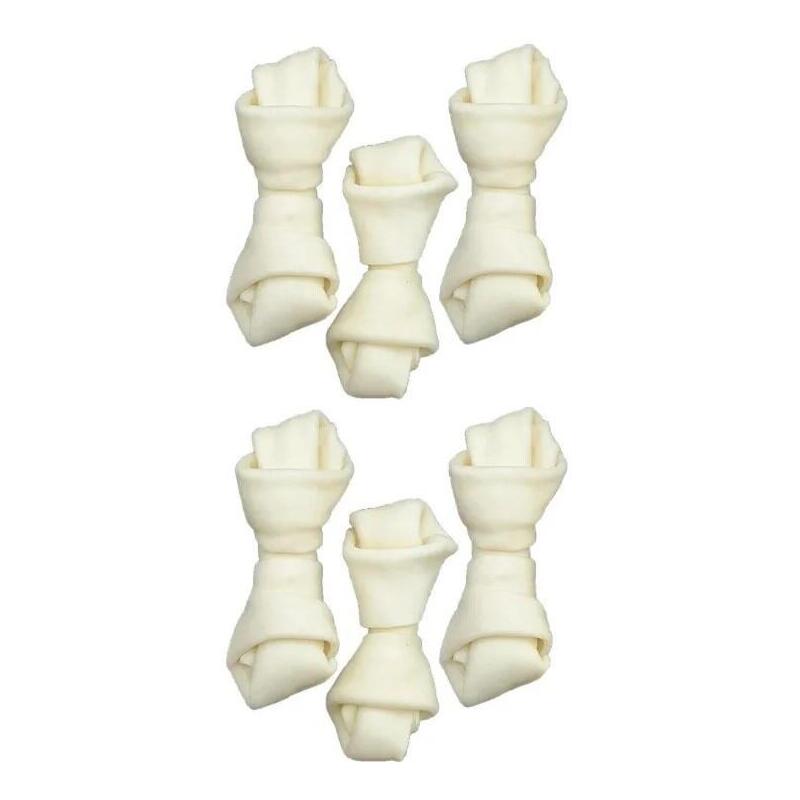 Hueso Blanco Anudado Zolux  Masticable Para Perros - 54 G