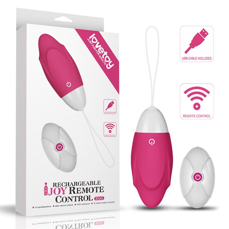 Huevo Vibrador Ijoy Control Remoto Usb Rosa