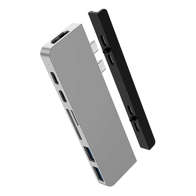 Hyper Duo 7-In-2 Macbook Pro Hub Silver
