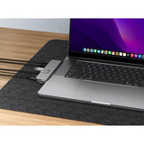Hyper Hd575-Gry-Gl Dockingstation Usb 3.2 Gen 1 (3.1 Gen 1) Type-C 5000 Mbit/S Gris
