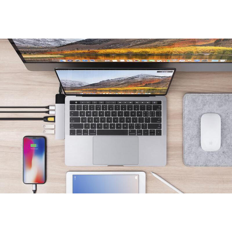 Hyperdrive Net Silver Hub Usb-C Multipuerto