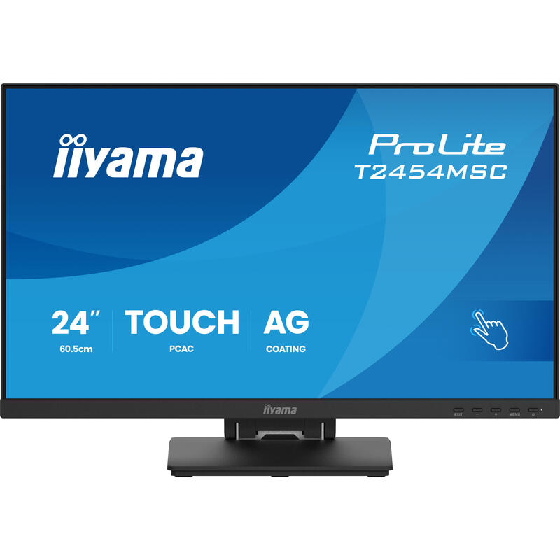 Iiyama 60.5cm 23,8" T2454msc-B3ag 16:9 M-Touch Hdmi+Usb+Dp