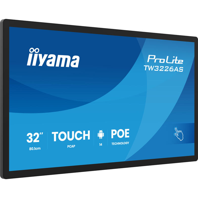 Iiyama 80,1cm 31,5" Tw3226as-B3p 16:9 M-Touch M-Hdmi Andr.