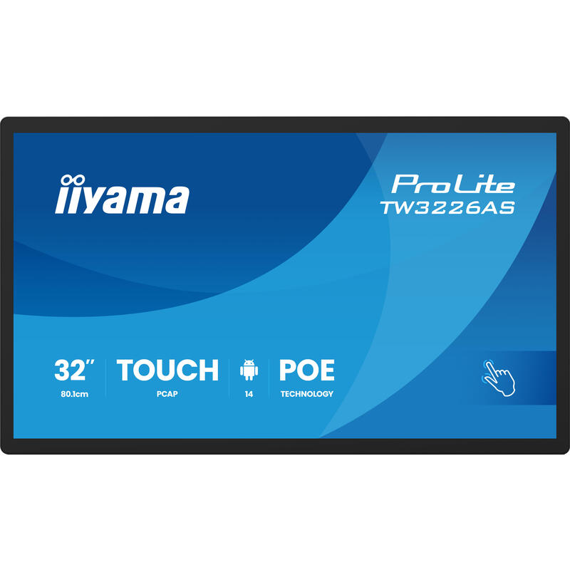 Iiyama 80,1cm 31,5" Tw3226as-B3p 16:9 M-Touch M-Hdmi Andr.
