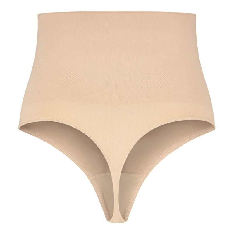 Bye-Bra - Faja Sin Costuras Estilo Tanga Beige Talla L