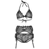 Leg Avenue - Set De Tres Piezas Con Brillantes M
