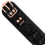 Begme - Black Edition Collar Cuero Vegano Con Forro De Neopreno