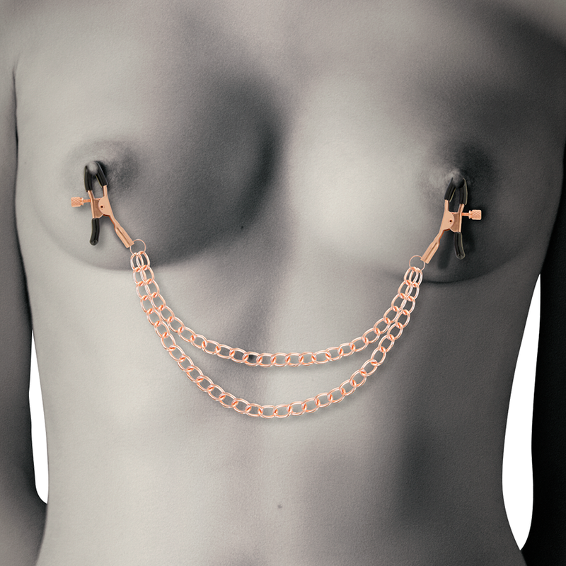 Coquette Chic Desire - Fantasy Pinzas Metalicas Pezones Con Cadena