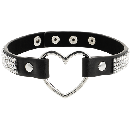 Coquette Chic Desire - Choker Cuero Vegano Corazon