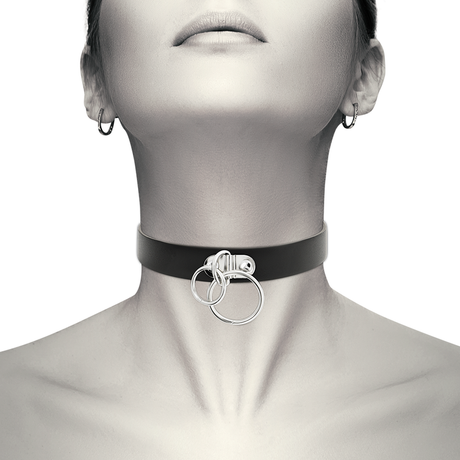 Coquette Chic Desire - Choker Cuero Vegano Doble Anilla