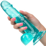 Calexotics - Size Queen Dildo Azul 15.3 Cm