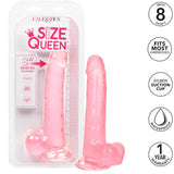 Queen Size Pene Gelatina 25,5cm - Rosa