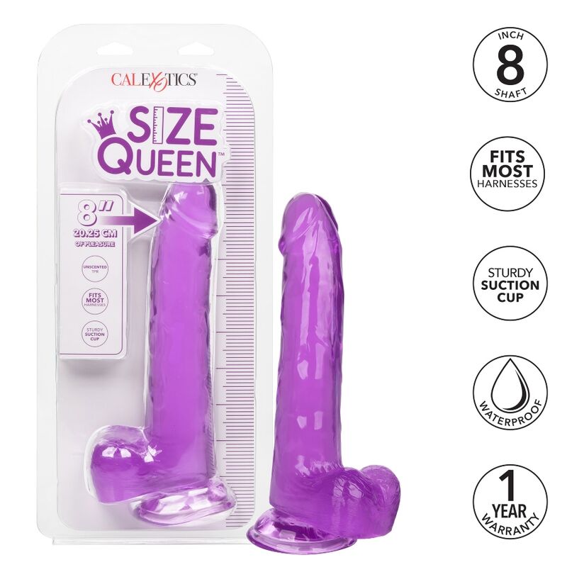 Pene Gelatina 25,5cm - Morado Queen Size