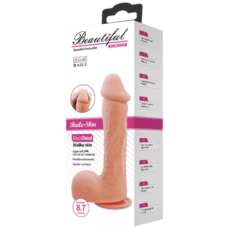 Beautiful Encounter Johnson Lifelike Skin Dildo 27 Cm