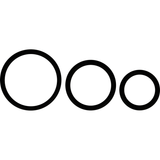 Ohmama - Set 3 Anillos De Silicona Negro