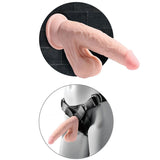 Pene Realístico 3d Cock Swinging Balls 24,5cm