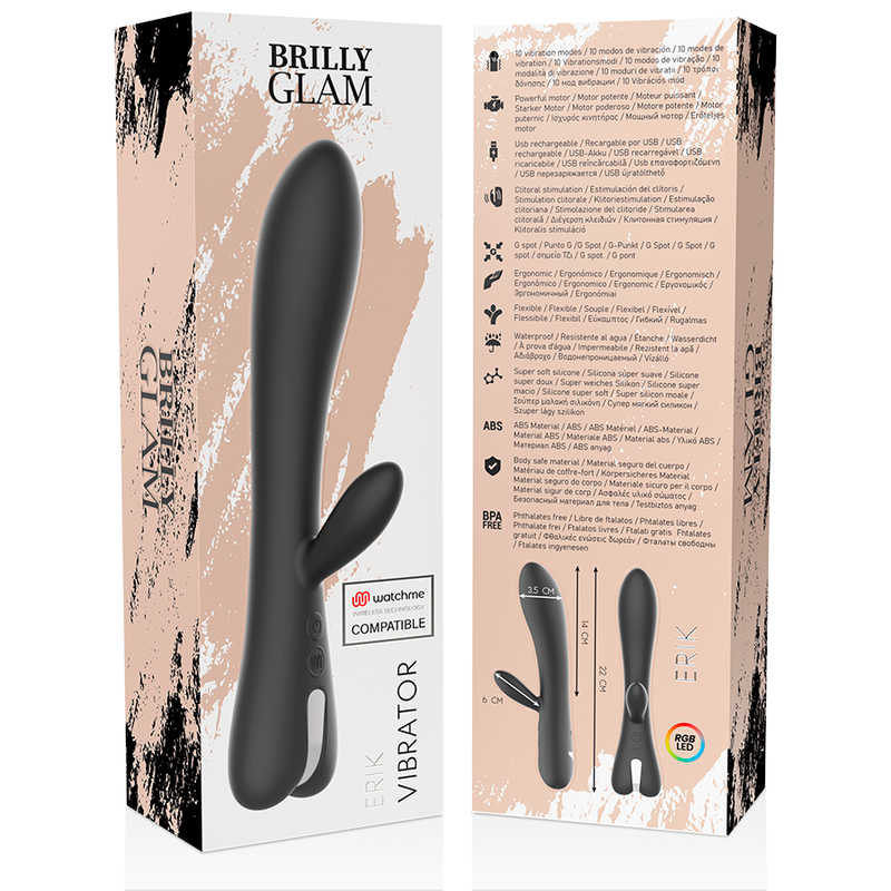 Brilly Glam - Erik Vibrador Compatible Con Watchme Wireless Technology