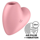 Satisfyer - Cutie Heart Estimulador Y Vibrador Rosa