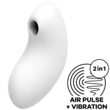 Satisfyer - Vulva Lover 2 Estimulador Y Vibrador Blanco