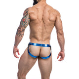 Cut4men - Jockstrap Desire Cuero Azul Xl