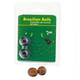 2  Brazilian Balls Explosion De Aromas Gel Intimo -  Chocolate