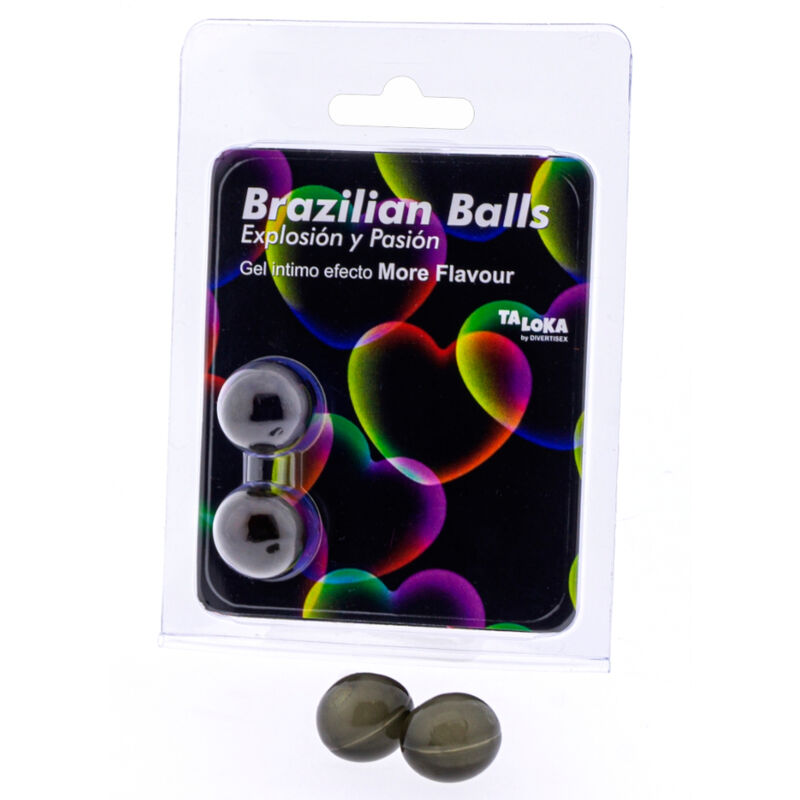 2  Brazilian Balls Explosion De Aromas Gel Excitante Efecto More Flavour
