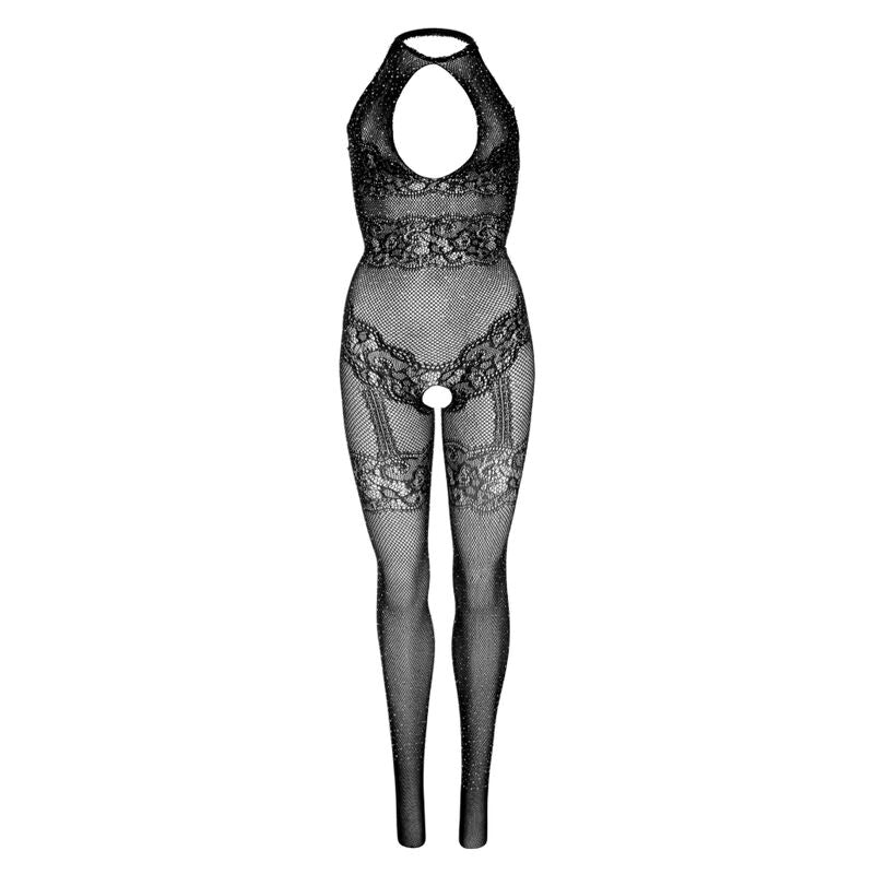 Leg Avenue - Bodystocking De Red Sin Costuras Talla Única - Negro