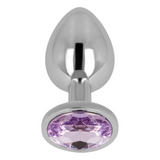 Ohmama - Plug Anal Con Cristal Violeta 8 Cm