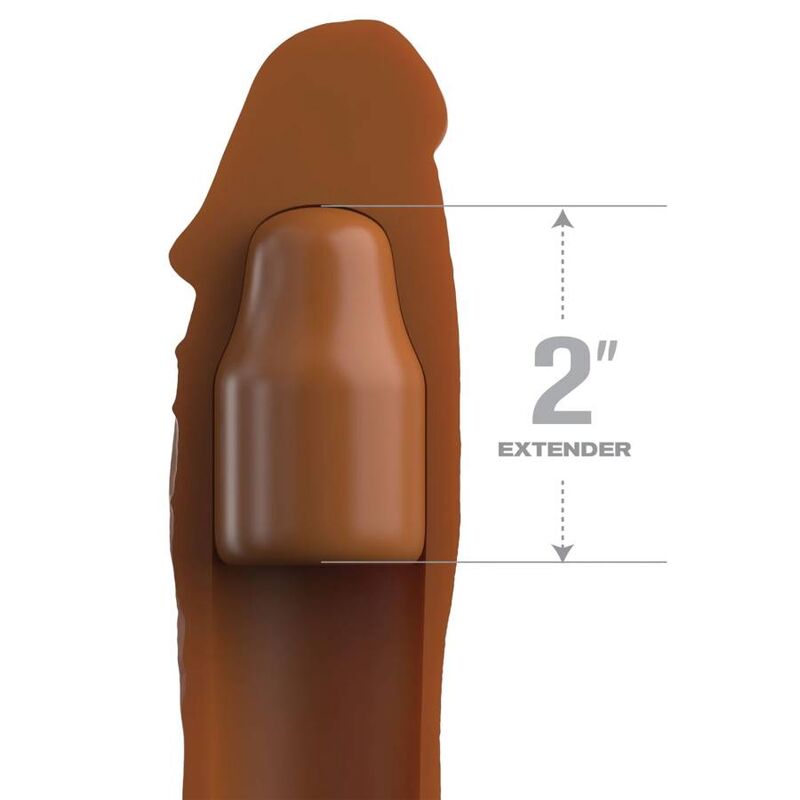 Funda Para El Pene Pipedreams Sleeve 20,32 Cm + 5,00 Cm Inch Plug Caramel