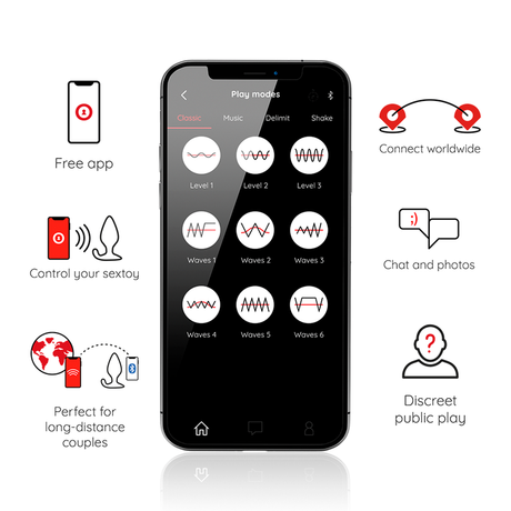 Oninder - Rio Plug Anal Vibrador Negro - App Gratuita