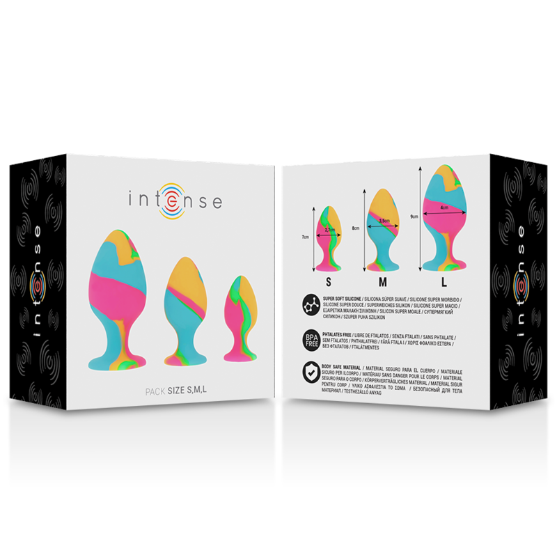 Intense - Set Plug Silicona Multicolor