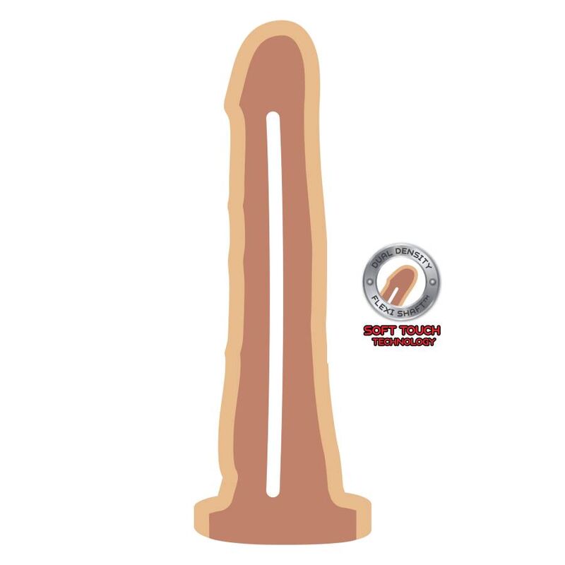 Get Real - Dual Density Dong 19 Cm Natural
