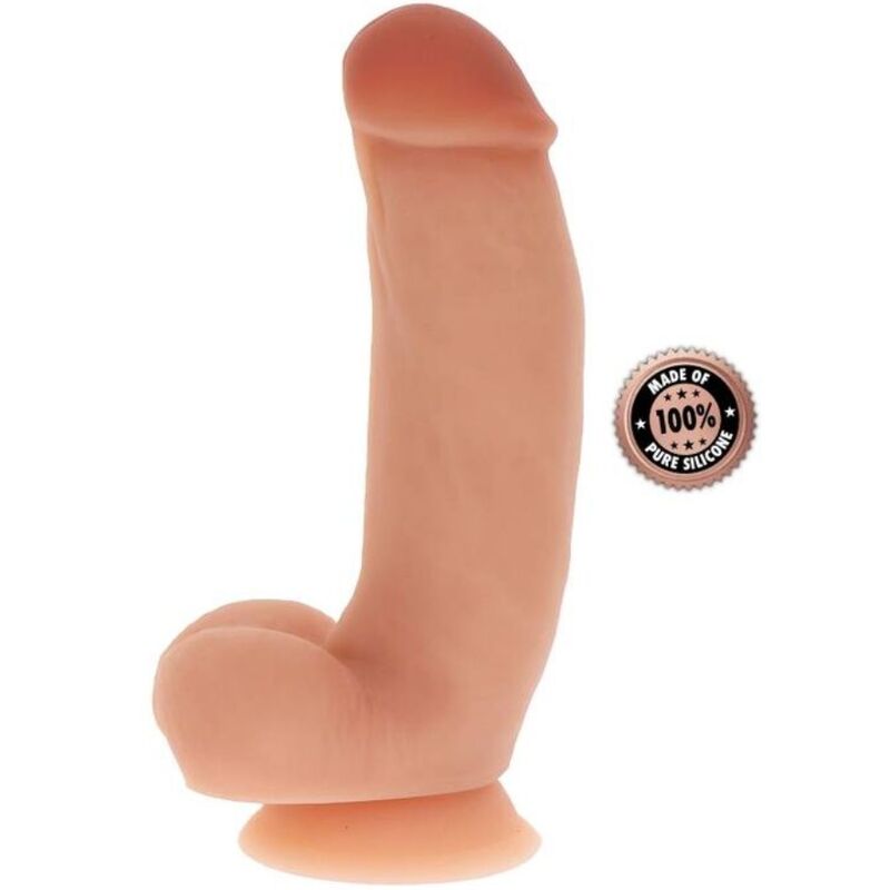 Pene Realístico De Silicona Con Testículos 18cm