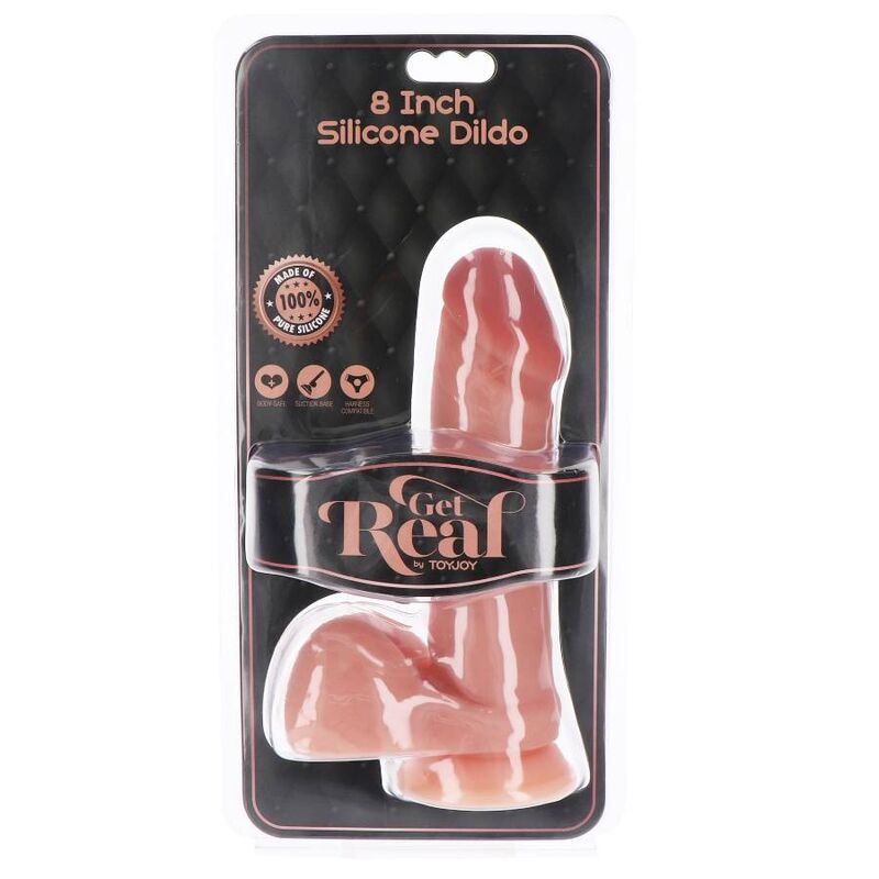 Pene Realístico De Silicona Con Testículos 18cm