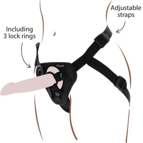 Get Real - Strap-on Harnés Negro