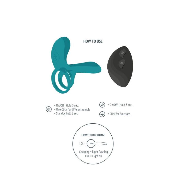 Xocoon Couples Vibrator Ring Verde
