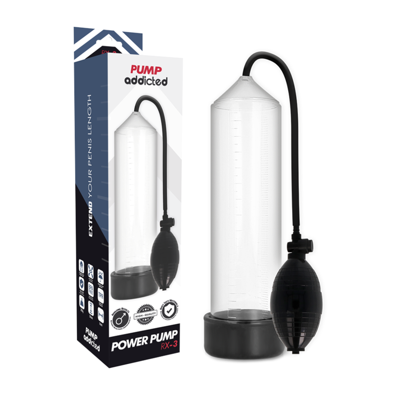Pump Addicted - Bomba Erección Rx3 Transparente