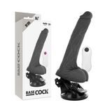 Basecock - Vibrador Realistico Control Remoto Negro 19 Cm -O- 4 Cm