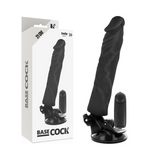 Basecock - Vibrador Realistico Control Remoto Negro 21 Cm -O- 4 Cm