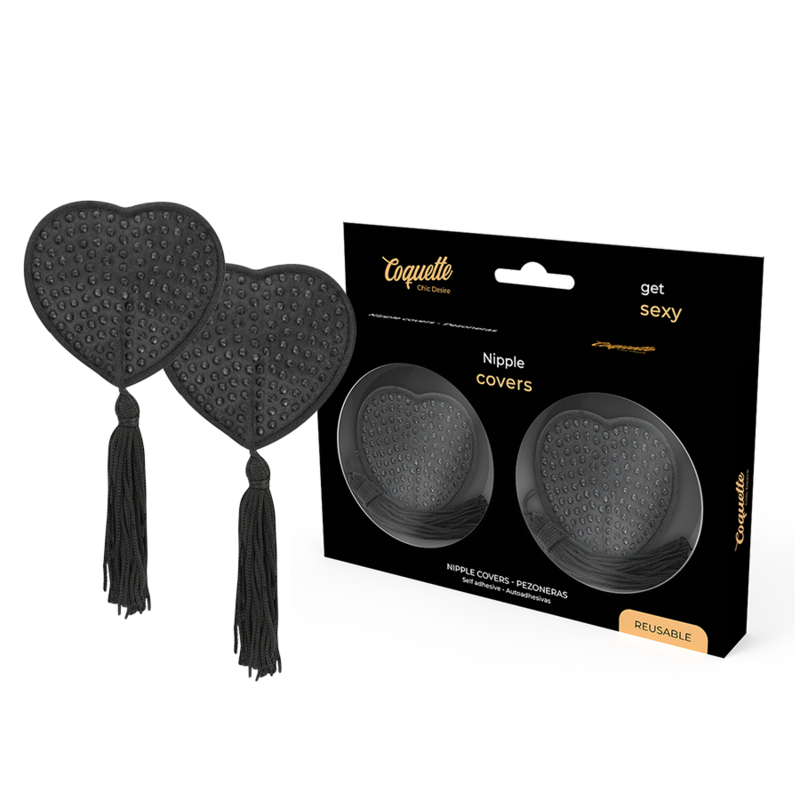 Coquette Chic Desire - Cubre Pezones Negro