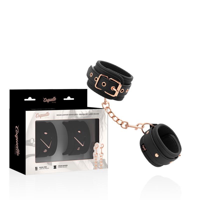 Coquette Chic Desire - Fantasy Esposas Para Manos Cuero Vegano Con Forro De Nopreno