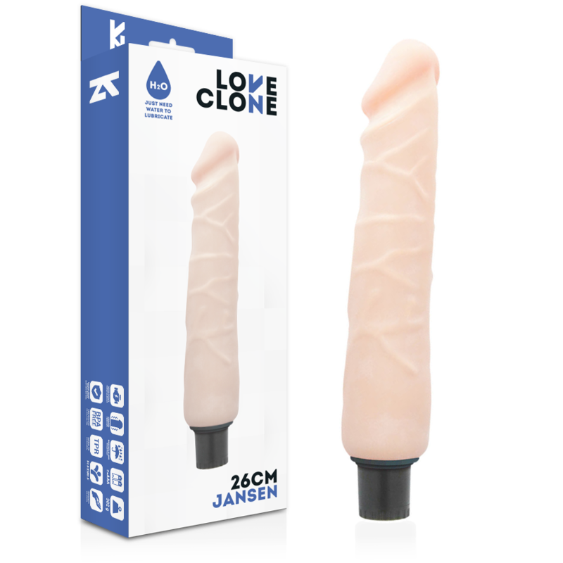 Loveclone - Jansen Self Lubrication Vibrador 26 Cm -O- 4.2 Cm