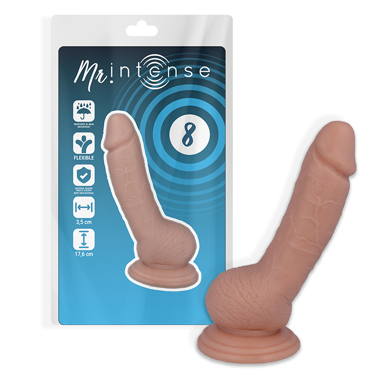 Mr Intense - 8 Pene Realistico 17.6 Cm -O- 3.5 Cm